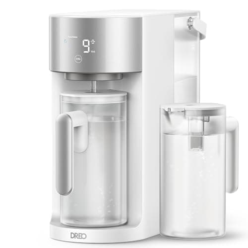 DREO Reverse Osmosis Water Filter Countertop, RO Filtration System, 3:1 Pure to Drain, TDS & Filter Life & 2 Autofill Pitchers, Self-Cleaning Water Purifier, RO Water Filter