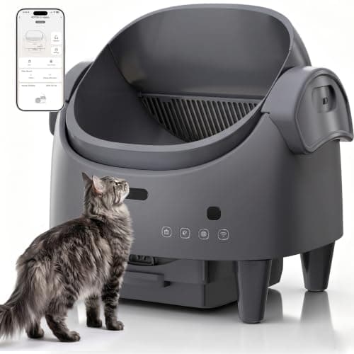 Automatic Litter Box, 15-Layer Safety Sensor, App Control, Open-top Design