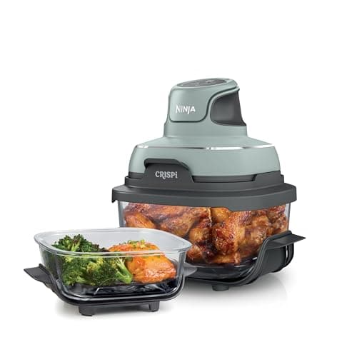Ninja Crispi Glass Air Fryer, 4-in-1, Green, FN101SG