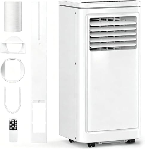 Electactic 8050 BTUs Portable Air Conditioners for Room up to 400 Sq. Ft, Air Conditioners Portable with Cool/Fan/Dry/Sleep Mode, 24H Timer, Remote Control, Window Kit