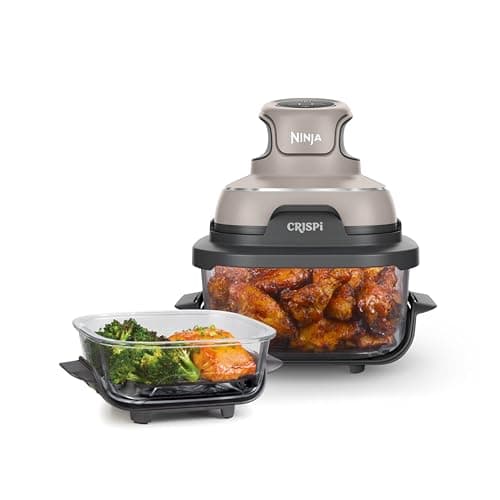 Ninja Crispi Glass Air Fryer, 4-in-1, Stone, FN101ST